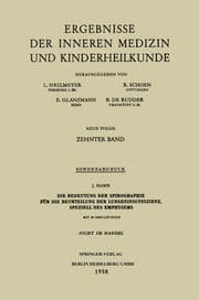 Cover von Die Bedeutung der Spirographie für die Beurteilung der Lungeninsuffizienz, speziell des Emphysems