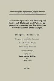 Cover von Untersuchungen über die Wirkung von Veritol auf Blutdruck und Pulszahl bei gesunden Menschen und bei Menschen mit chirurgischen Erkrankungen