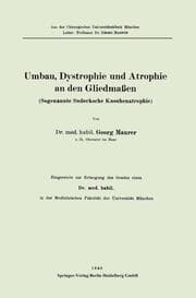 Cover von Umbau, Dystrophie und Atrophie an den Gliedmaßen
