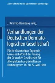 Cover von Verhandlungen der Deutschen Dermatologischen Gesellschaft