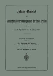 Cover von Jahres-Bericht des Chemischen Untersuchungsamtes der Stadt Breslau für die Zeit vom 1.April 1898 bis 31.März 1899