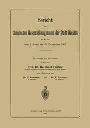 Cover von Bericht des Chemischen Untersuchungsamtes der Stadt Breslau für die Zeit vom 1.April bis 31.Dezember 1902