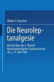 Cover von Die Neuroleptanalgesie