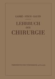 Cover von Lehrbuch der Chirurgie