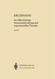 Cover von Ergebnisse der Mikrobiologie Immunitätsforschung und Experimentellen Therapie