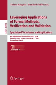Cover von Leveraging Applications of Formal Methods, Verification and Validation.Specialized Techniques and Applications