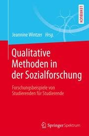 Cover von Qualitative Methoden in der Sozialforschung