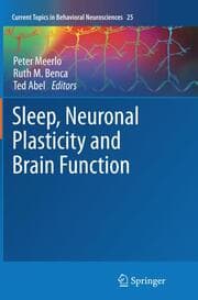 Cover von Sleep, Neuronal Plasticity and Brain Function