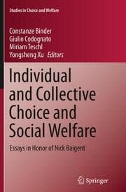 Cover von Individual and Collective Choice and Social Welfare