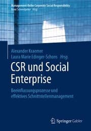 Cover von CSR und Social Enterprise