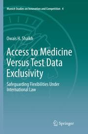 Cover von Access to Medicine Versus Test Data Exclusivity