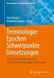 Cover von Terminologie : Epochen - Schwerpunkte - Umsetzungen