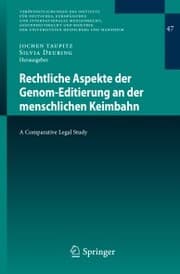 Cover von Rechtliche Aspekte der Genom-Editierung an der menschlichen Keimbahn