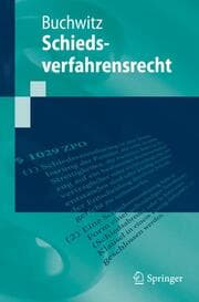 Cover von Schiedsverfahrensrecht