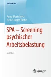 Cover von SPA - Screening psychischer Arbeitsbelastung