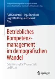 Cover von Betriebliches Kompetenzmanagement im demografischen Wandel