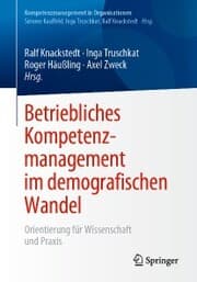 Cover von Betriebliches Kompetenzmanagement im demografischen Wandel