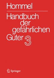 Cover von Handbuch der gefährlichen Güter 3: Merkblätter 803-1205
