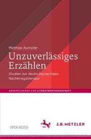 Cover von Unzuverlässiges Erzählen