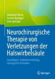 Cover von Neurochirurgische Therapie von Verletzungen der Halswirbelsäule