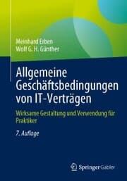 Cover von Allgemeine Geschäftsbedingungen von IT-Verträgen
