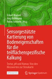 Cover von Sensorgestützte Kartierung von Bodeneigenschaften für die teilflächenspezifische Kalkung