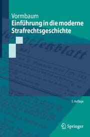 Cover von Einführung in die moderne Strafrechtsgeschichte