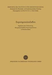 Cover von Exportgemeinschaften