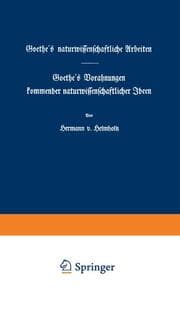 Cover von Goethe's naturwissenschaftliche Arbeiten