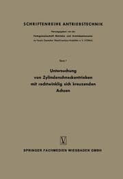 Cover von Untersuchung von Zylinderschneckentrieben mit rechtwinklig sich kreuzenden Achsen