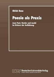 Cover von Poesie als Praxis
