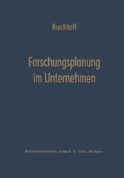 Cover von Forschungsplanung im Unternehmen