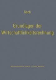Cover von Grundlagen der Wirtschaftlichkeitsrechnung