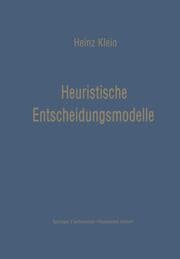 Cover von Heuristische Entscheidungsmodelle