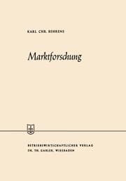 Cover von Marktforschung
