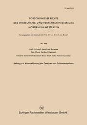Cover von Beitrag zur Kennzeichnung der Texturen von Schamottesteinen