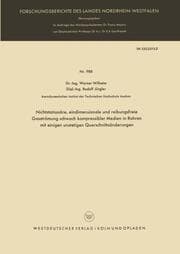 Cover von Nichtstationäre, eindimensionale und reibungsfreie Gasströmung schwach kompressibler Medien in Rohren mit einigen unstetigen Querschnittsänderungen