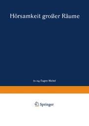 Cover von Hörsamkeit großer Räume