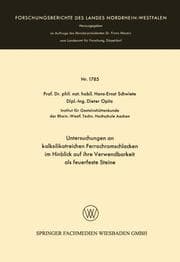 Cover von Untersuchungen an kalksilikatreichen Ferrochromschlacken