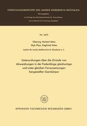 Cover von Untersuchungen über die Gründe von Abweichungen in der Fadenlänge gleichartiger und unter gleichen Voraussetzungen hergestellter Garnkörper
