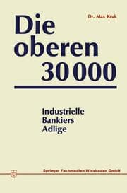 Cover von Die oberen 30000