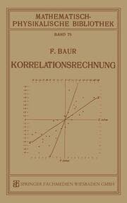 Cover von Korrelationsrechnung