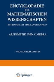 Cover von Encyklopädie der Mathematischen Wissenschaften mit Einschluss ihrer Anwendungen