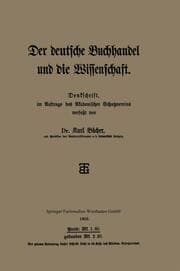 Cover von Der deutsche Buchhandel und die Wissenschaft