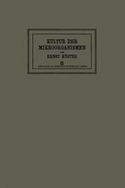 Cover von Anleitung zur Kultur der Mikroorganismen