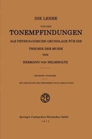 Cover von Die Lehre von den Tonempfindungen als Physiologische Grundlage für die Theorie der Musik