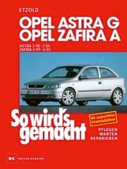 Cover von Opel Astra G 3/98 bis 2/04, Opel Zafira A 4/99 bis 6/05