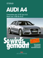 Cover von Audi A4, Limousine 12/07-8/15, Avant 3/08-8/15