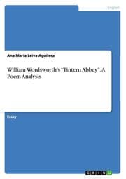 Cover von William Wordsworths Tintern Abbey. A Poem Analysis