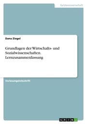 Cover von Grundlagen der Wirtschafts- und Sozialwissenschaften.Lernzusammenfassung